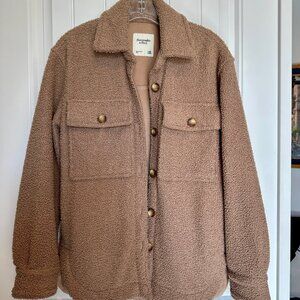 Abercrombie Women's Button-up Fleece Jacket XXS